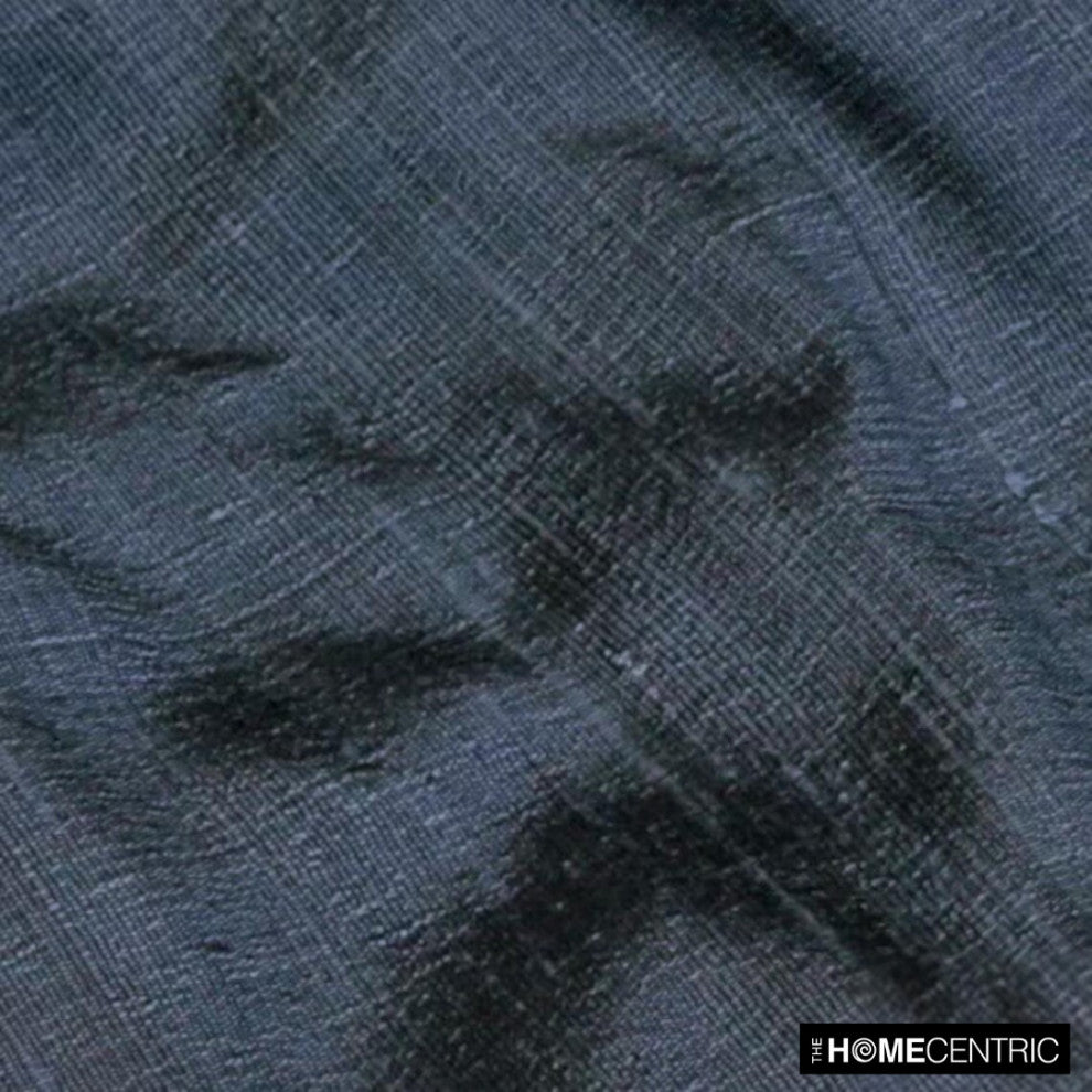 Midnight Blue Silk Dupioni Fabric By The Yard, 4 Yards For Curtain, Dress