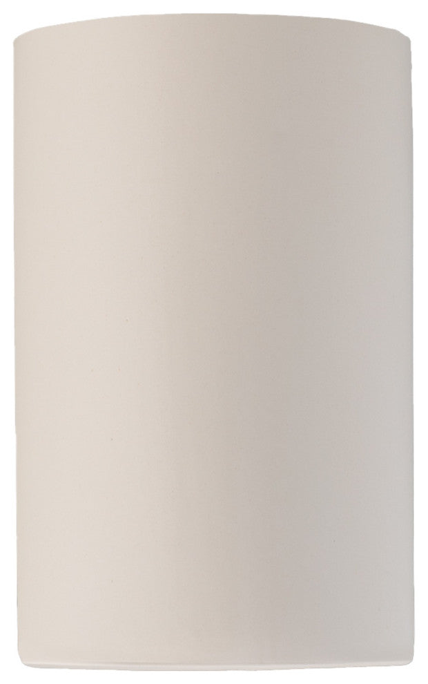 Ambiance Large Cylinder, Closed Top Wall Sconce, Matte White, Dedicated LED