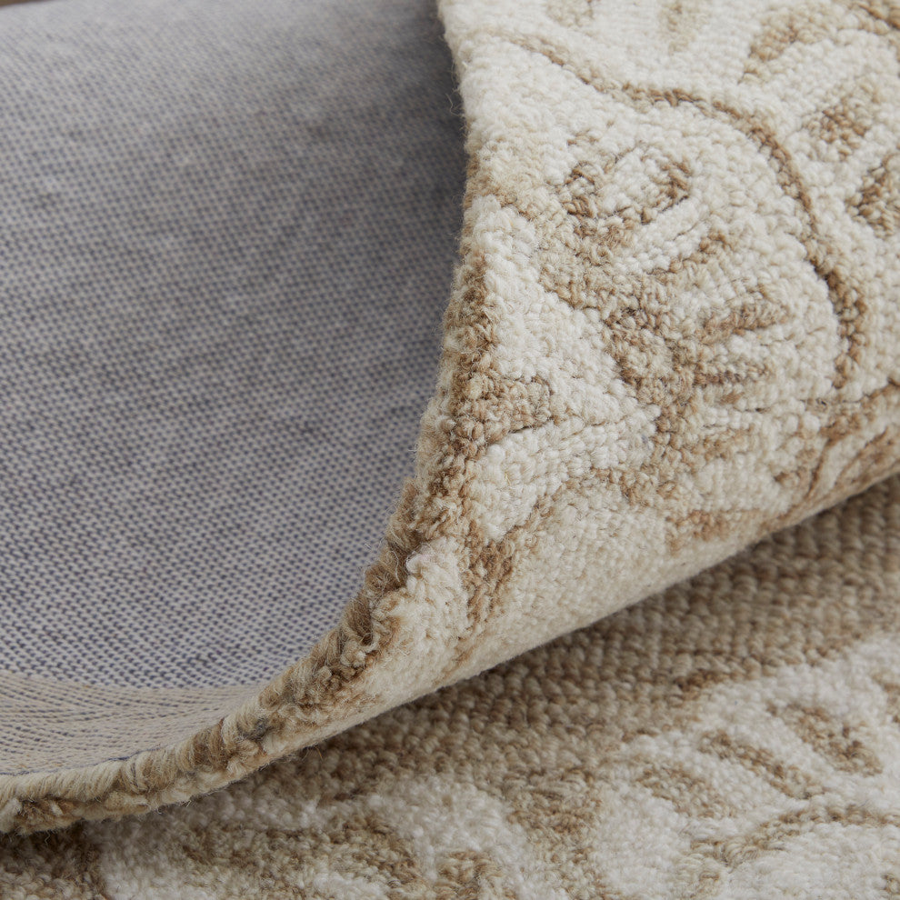 Weave & Wander Natal Blue/Gray, Taupe/Ivory, 5'x8'