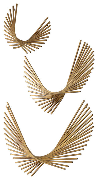 Uttermost Coreograph Antique Gold Wall Decor Set of 3