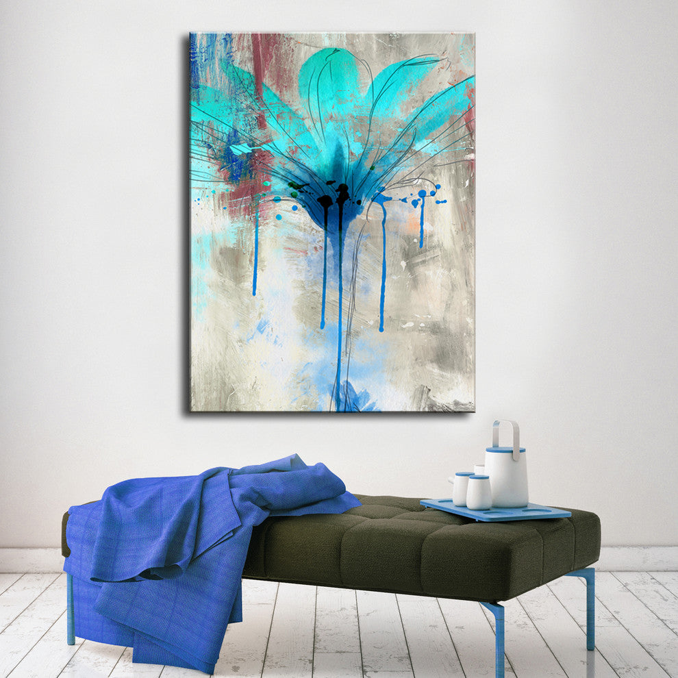Ready2Hangart 'Painted Petals Lii' Canvas Wall Art, 20" Hx16" W