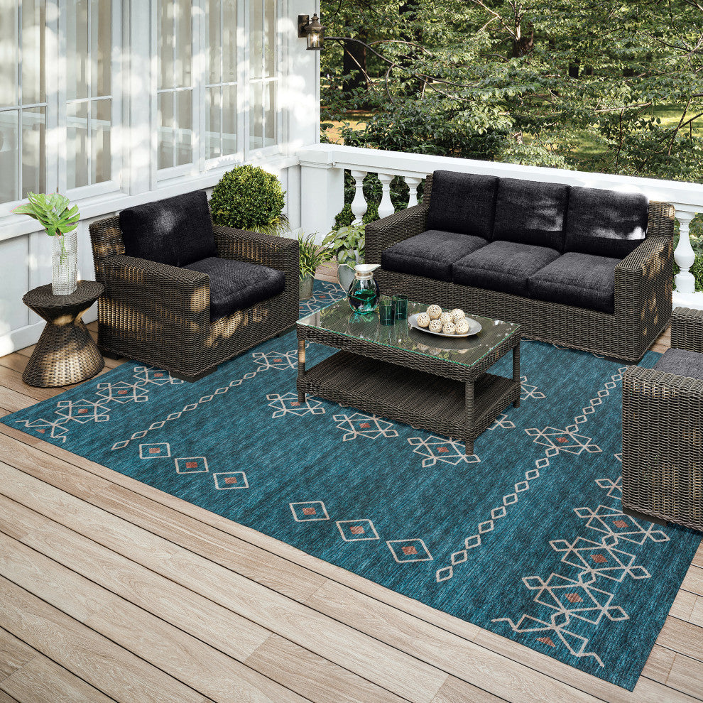Indoor/Outdoor Sedona SN3 Riverview Machine Washable 8' x 10' Rug