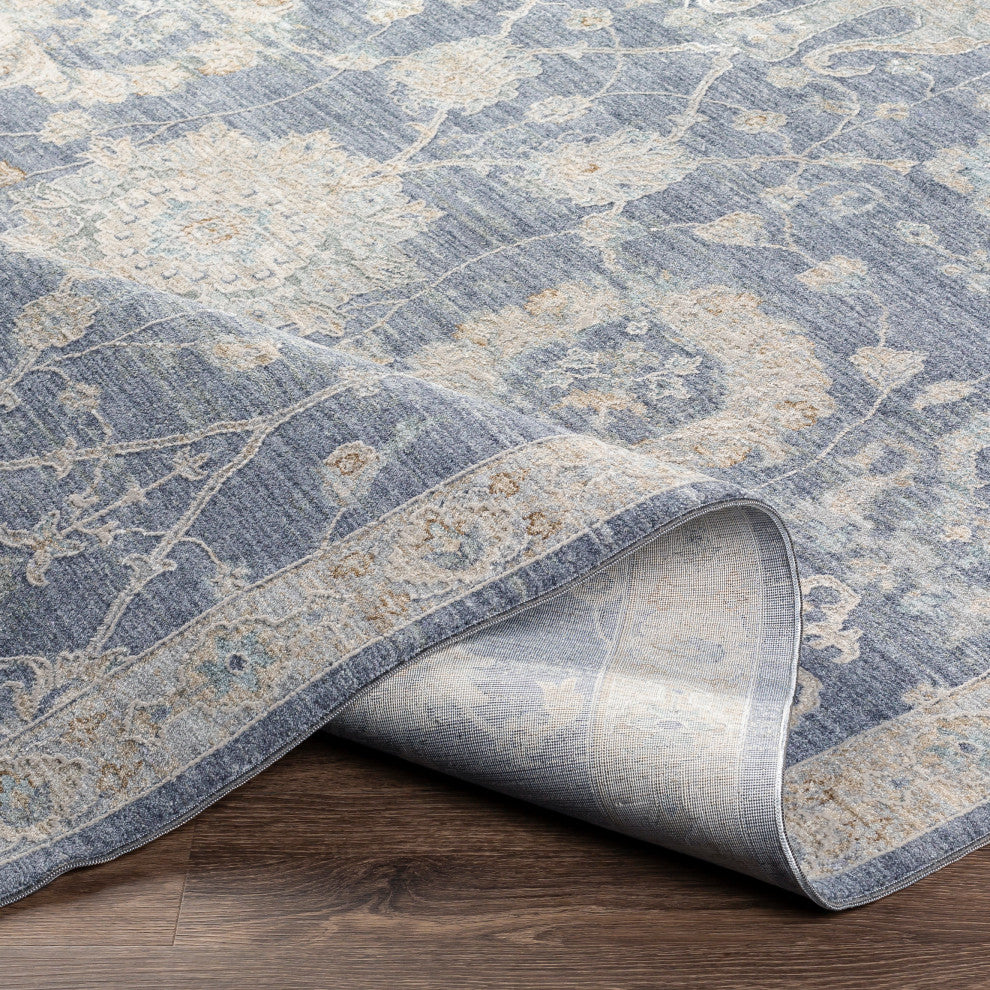 Avant Garde AVT-2306 Traditional Dark Gray 6'7" Round Area Rug