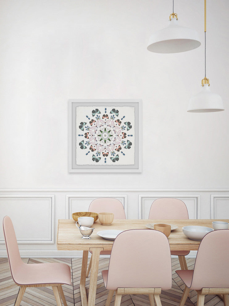 "Bug Party" Framed Painting Print, 32"x32"