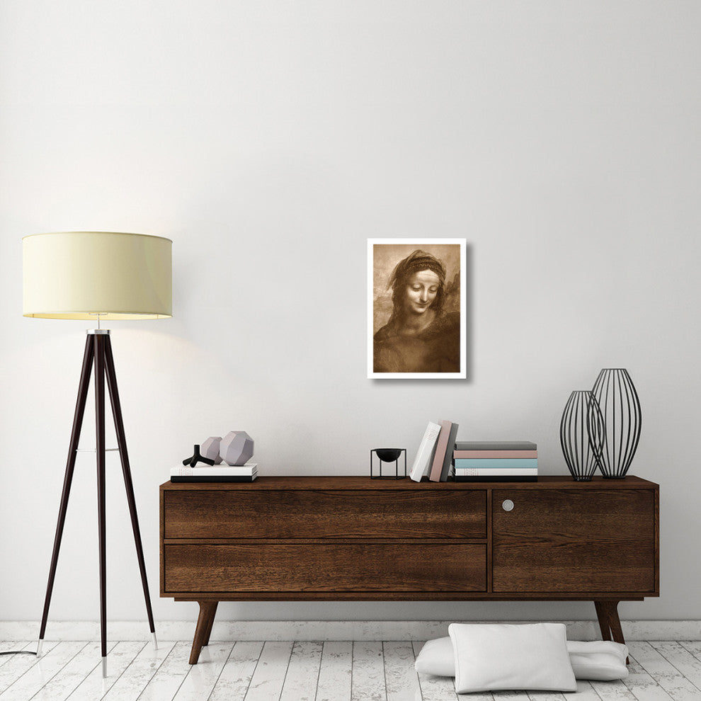 "Portrait of St. Anne" Digital Paper Print by Leonardo Da Vinci, 17"x24"