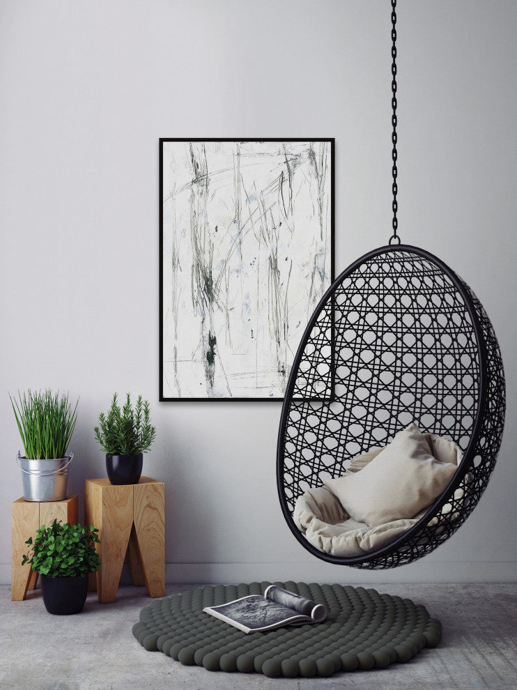 "Calm Energy" Floater Framed Painting Print on Canvas, 24x36