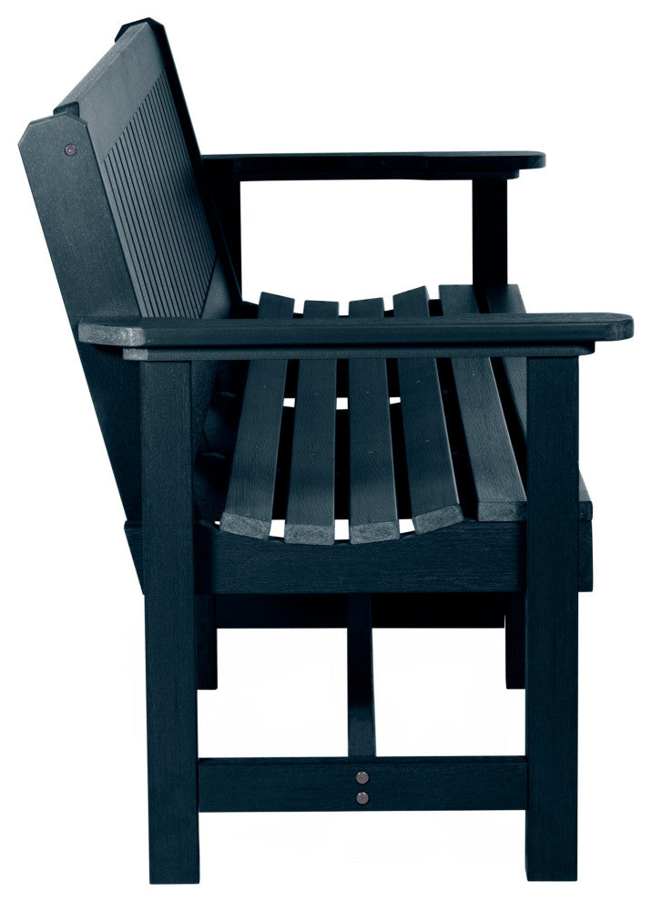 The Sequoia Professional Commercial Grade Exeter 6' Garden Bench, Federal Blue