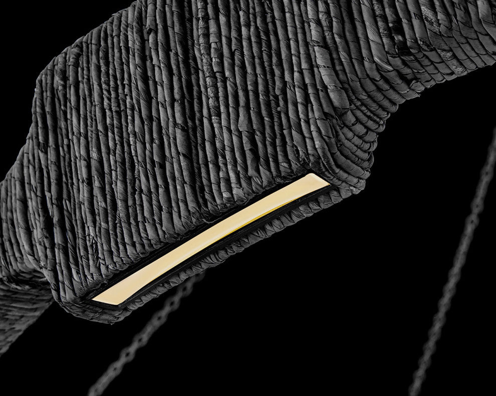 Hinkley Raffi Large Led Single Tier Chandelier, Carbon Black