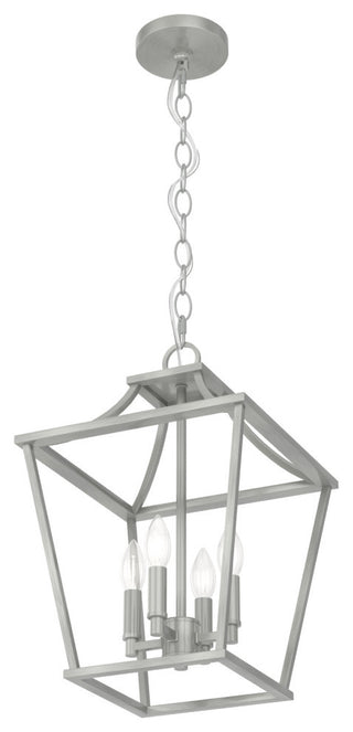Hunter 12" Laurel Ridge Brushed Nickel 4-Light Pendant Ceiling Light