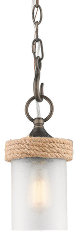 Golden Lighting 1048-M1L-CS Chatham 1 Light 4-7/8"W Pillar Candle - Gunmetal