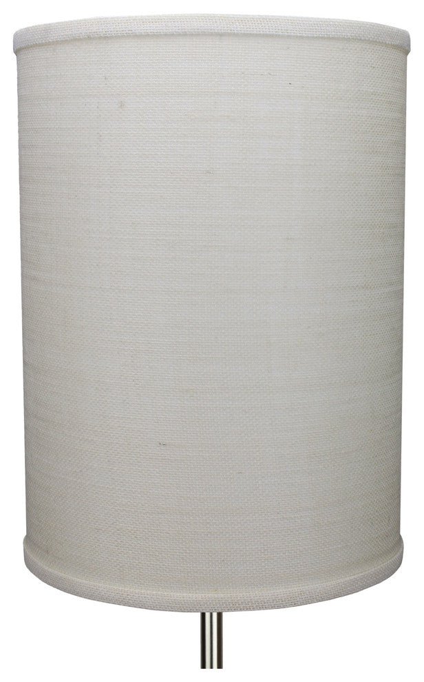 Fenchel Shades 11"x11"x15" Spider Attachment Drum Lamp Shade, Burlap Off White