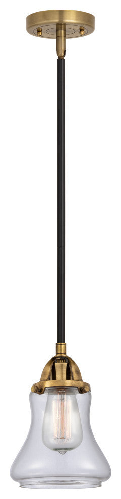 Bellmont Mini Pendant, Black Antique Brass, Clear, Clear
