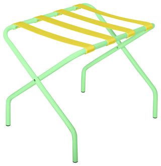 Pamaleta Luggage Stand, Yellow on Mint