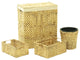 Vidaxl 4 Piece Bathroom Set Water Hyacinth