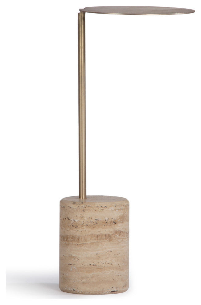 Lily Antique Brass Drink Table, Small