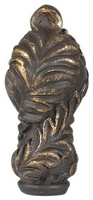 Metal Cast Finial, Dark Bronze Finish