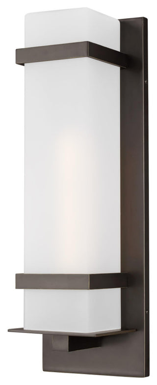 Alban Large 1-Light Outdoor Wall Lantern, Antique Bronze