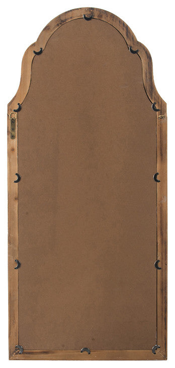 Gewnee 22" x 48" Large Cream & Gold Framed Wall Mirror