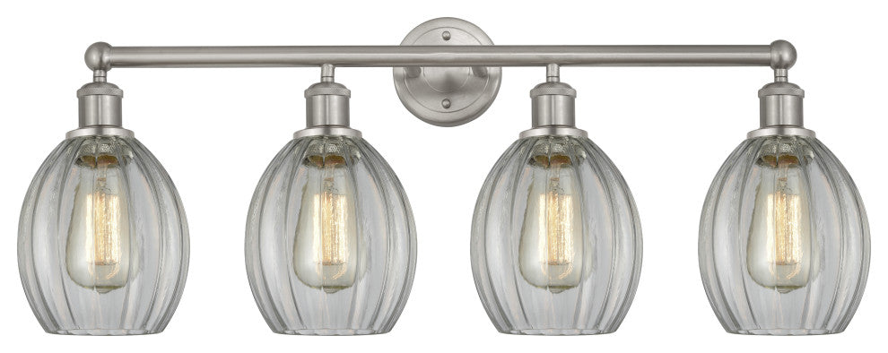 Innovations 616-4W-SN-G82 Eaton 4 Light Bath Vanity Light, Brushed Satin Nickel