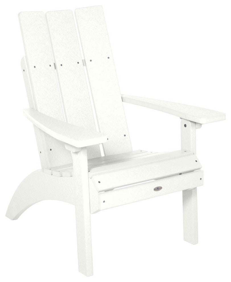 Corolla Comfort Height Adirondack Chair, Coconut White
