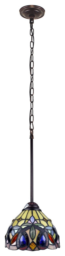 CHLOE Lighting CH33353VR08-DP1 SERENITY Victorian 1 Light Mini-Pendant 8`` Wide