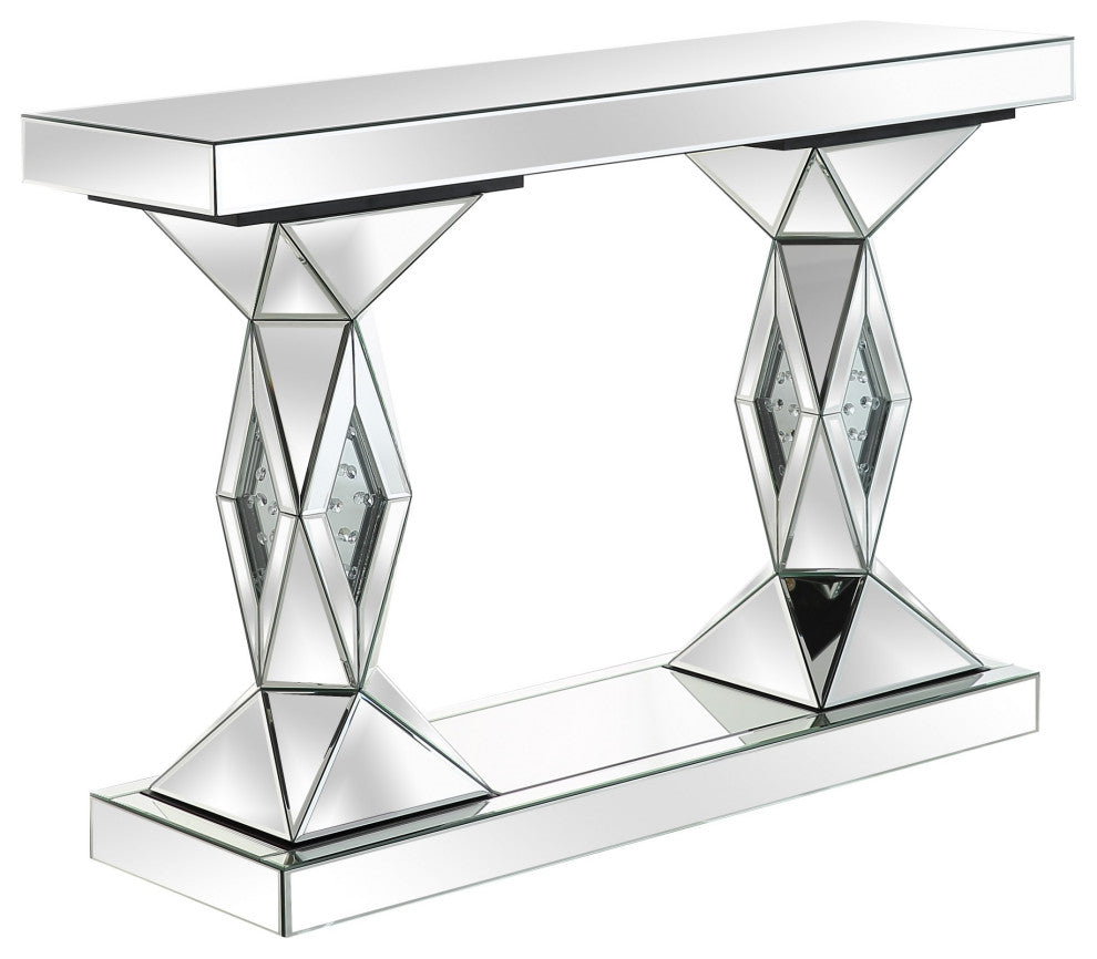 Silver Prism Console Table