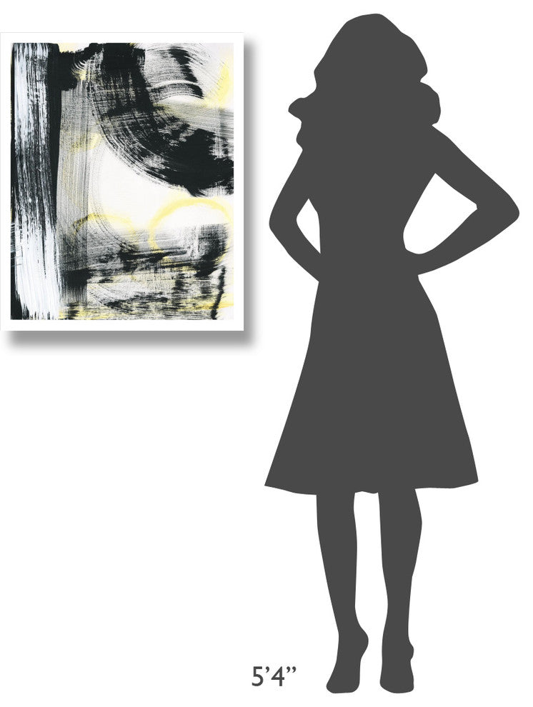 "LPs in 33 III Light Yellow" Digital Paper Print by Sue Schlabach, 24"x30"
