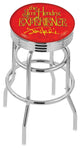 Holland L7C3C Jimi Hendrix Experience Red 30" 2-Ring Bar Stool -Chrome
