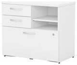 Studio C Office Storage Cabinet with Drawers in White - Engineered Wood
