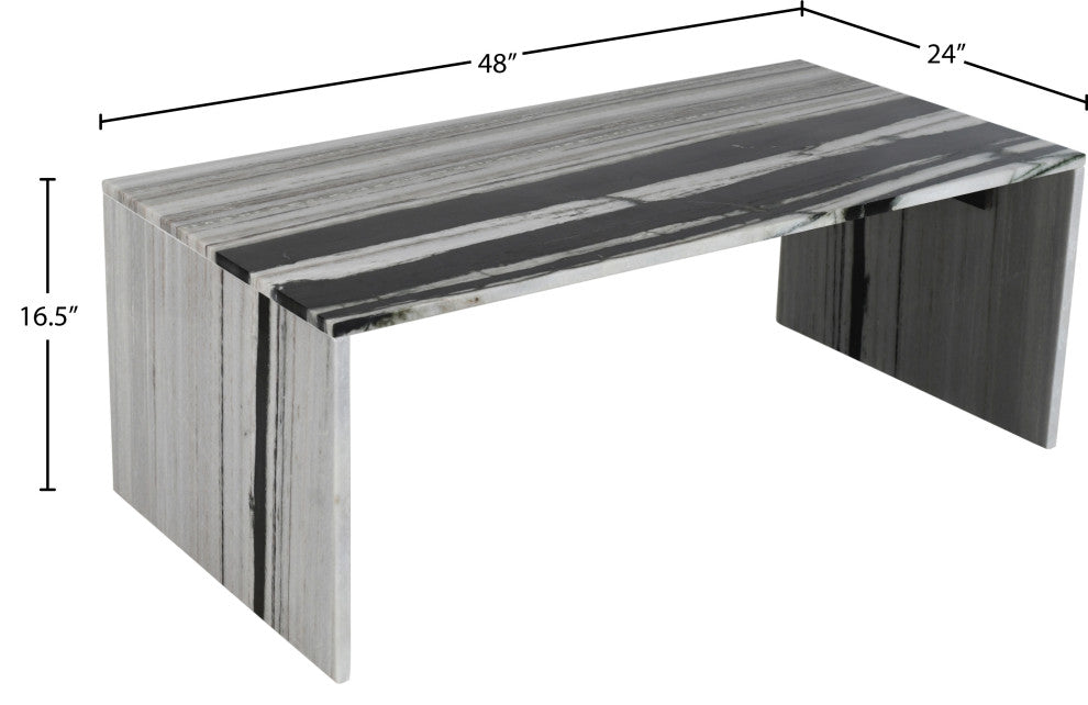 Vernazza Marble Coffee Table, Panda