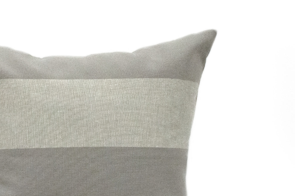 Graystone Stripe Cushion Cover, 13" X 18"