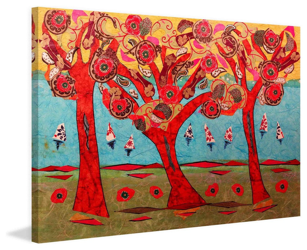 "Idyllic Series 7" Painting Print on Canvas by Lisa Mee