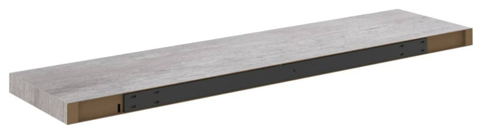 vidaXL Wall Shelf Floating Shelf Display Shelf Wall Mounted Concrete Gray