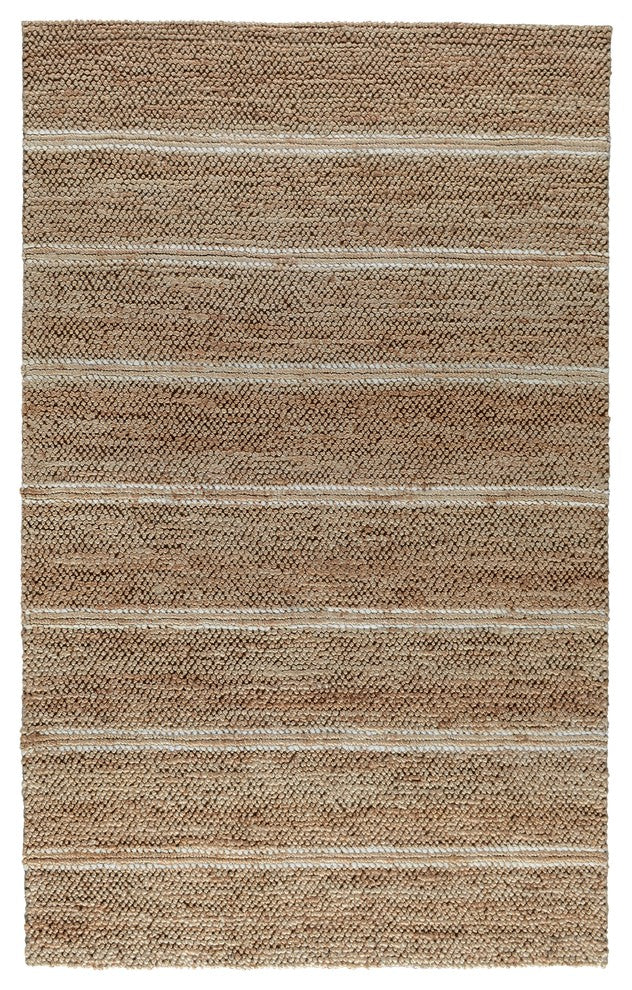 Home Barcelona Handwoven Wool Blend Area Rug, Gray by Kosas Home, Ivory, 9'x12'