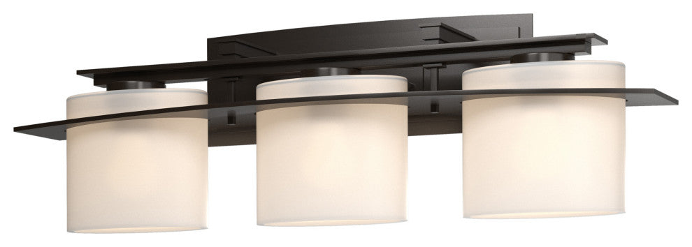 Arc Ellipse 3 Light Sconce, Oil Rubbed Bronze, Opal Glass