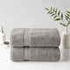 Madison Park Signature 800gsm 2-Piece Oversized Bath Sheet Towel Set, Light Grey