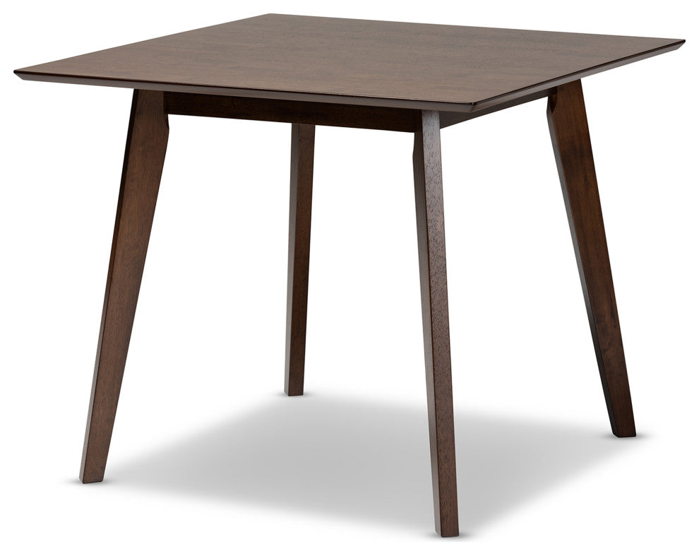 Pernille Modern Transitional Walnut Finished Square Wood Dining Table