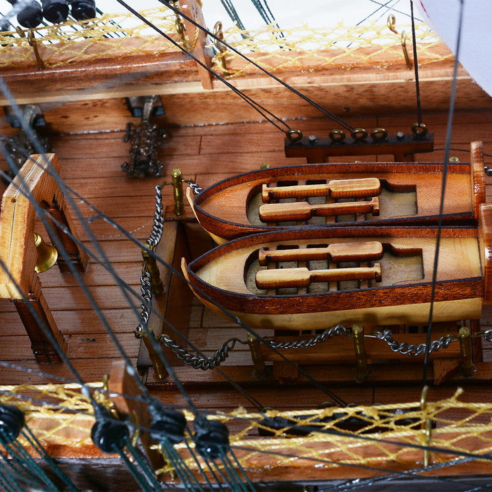 USS Constitution Limited Edition Full Crooked Sails Only 100 Units
