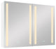 40" Aluminum Surface Mounted Medicine Cabinet with Two Doors and Mirror