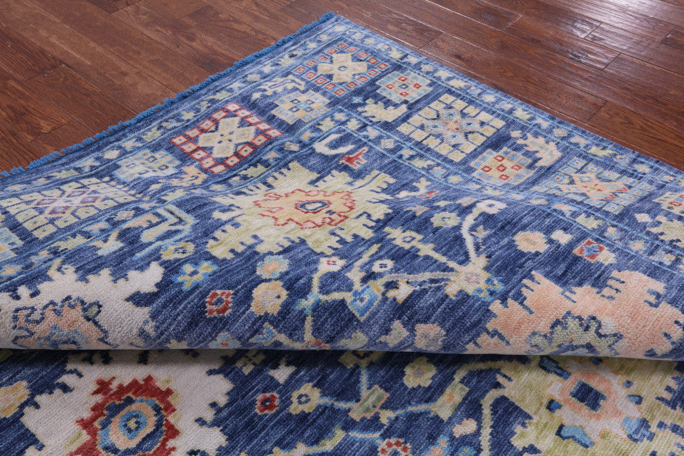 7' 11" X 8' 9" Square Turkish Oushak Handmade Wool Rug - Q13366