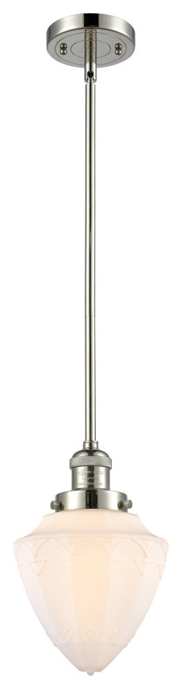 Innovations 201S-PN-G661-7-LED 1 Light Mini Pendant, Polished Nickel