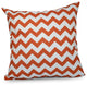Chevron Decorative Pillow, Celosia Orange, 20"x20"
