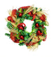 24" Classic Christmas Wreath Lit With Warm White Lights