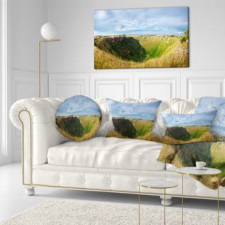 Pulo Di Altamura Panorama Landscape Printed Throw Pillow, 12"x20"