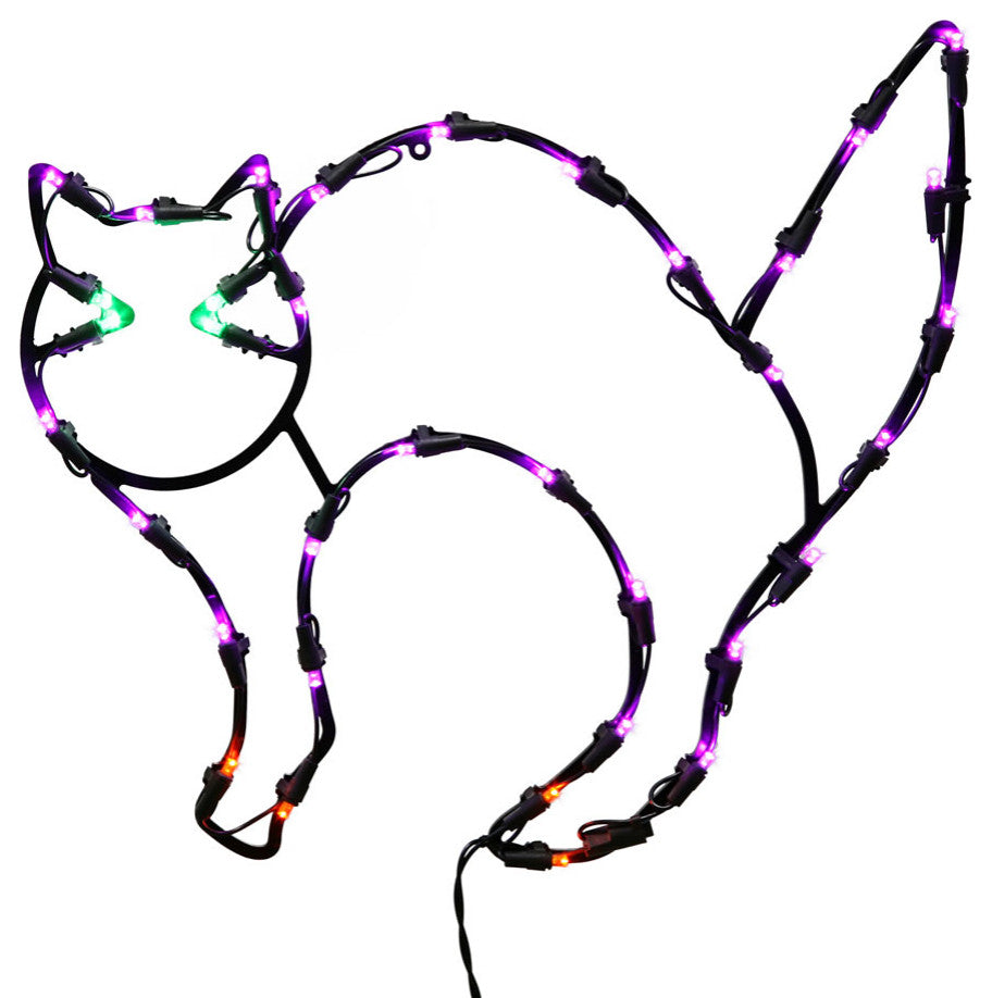 Vickerman X490452 16" Cat Wire Silhouette With 35 Led Lights