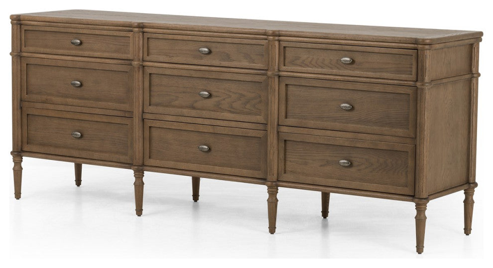 Toulouse 9 Drawer Dresser-Toasted Oak