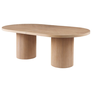 Dobby Mid-Century Modern Extendable Wooden Dining Table