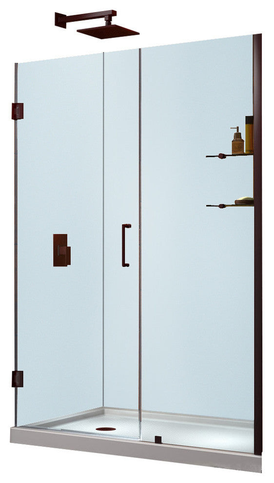 Dreamline Unidoor Min 50" To Max 51" Frameless Hinged Shower Door