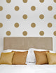 Dots Pattern Wall Decal, 4", Mustard