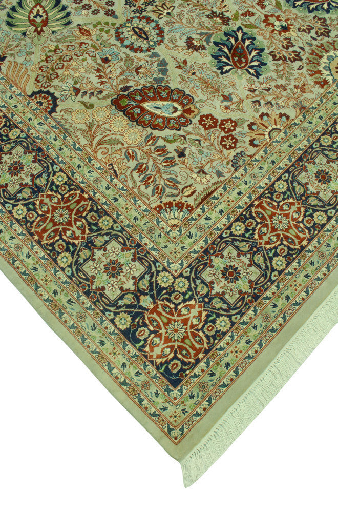 Pak-Persian Afuw Gray/Navy Rug, 9'1x12'3